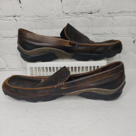 Skechers SN60660 Men’s Brown Leather Loafers Moccasins Driving Shoes US Sz 10.5 - Picture 6 of 9